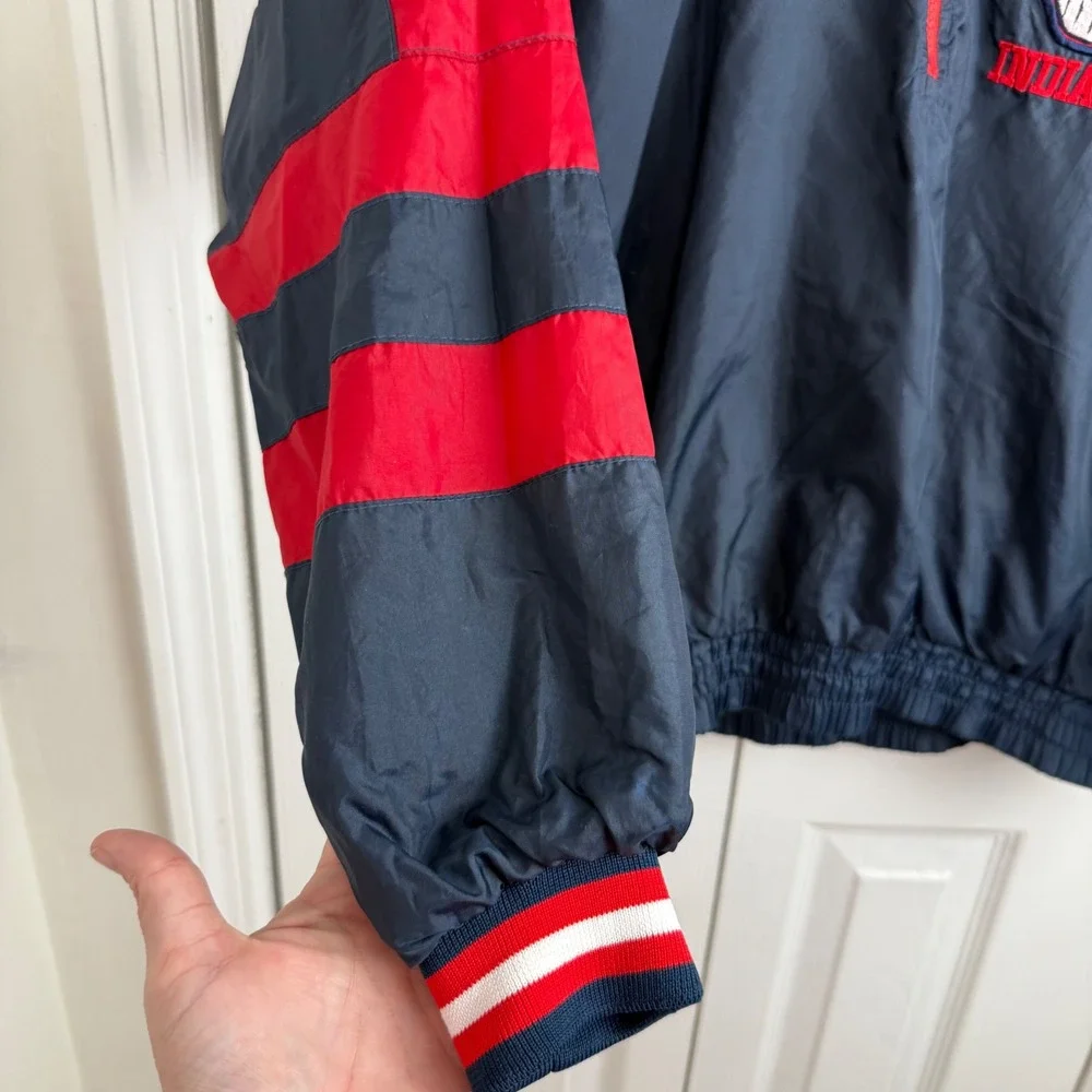 Vintage Pro‎ Player Cleveland Indians Reversible Pullover Jacket L 90s MLB Youth